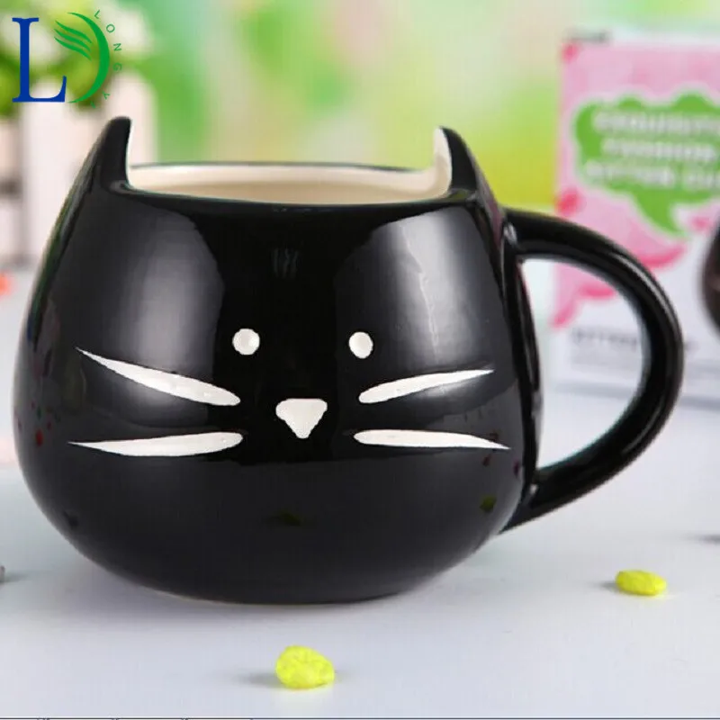 Cute Cat face  Ceramic Mugs (7)