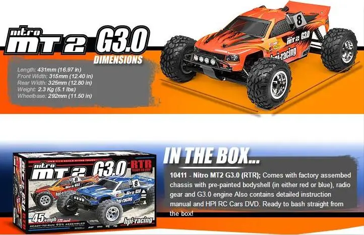 hpi ナイトロ MT2 nitro エンジン