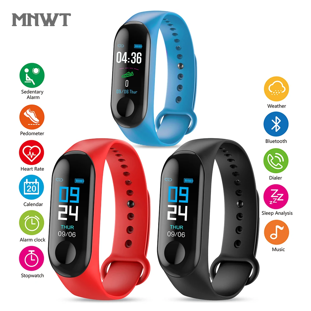 

MNWT Watches Men Women Smart Digital Watch Fitness Sport Bracelet Wristband Heart Rate Monitor SMS Reminder For IOS Android