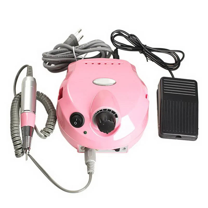 

30000RPM Manicure Nails Milling Electric Nail Drill Machine Pink Art Tools Accessories With Grinding Head Milling Cutter Salon