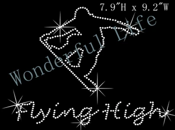 

Free shipping rhinestone iron on transfers Snowboard Rhinestone Transfer 20PCS/lot very cool for kids