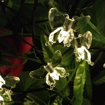 

YIYANG Novelty Butterfly Outdoor Lighting LED Solar String Lawn Lamps La luz Christmas Lights Fairy Wedding Garden 10M 60 Leds