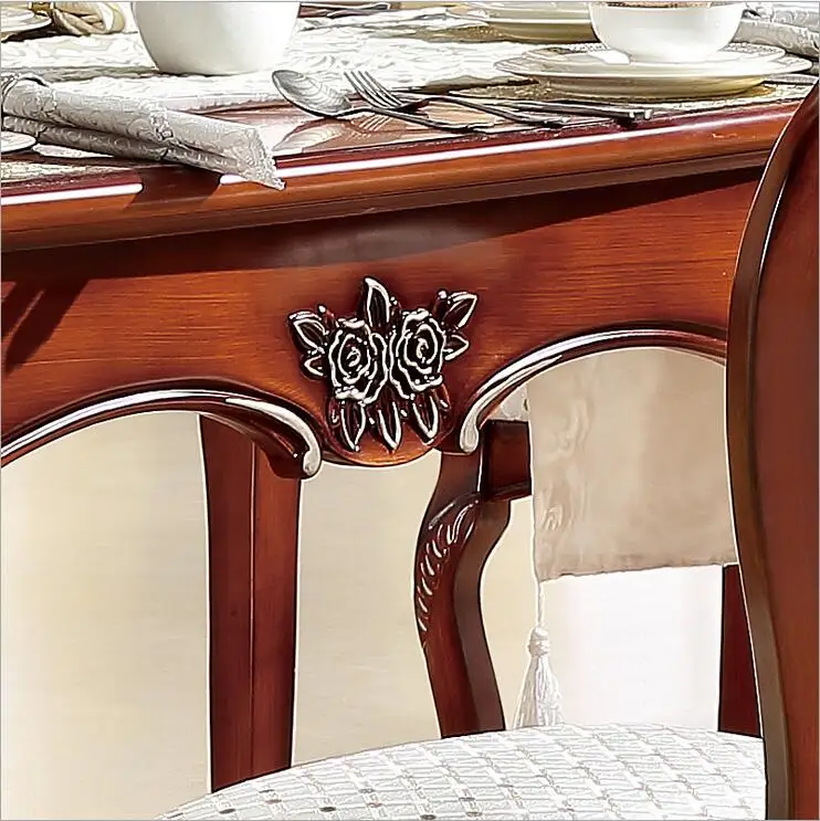 Antique Style Italian Dining Table, 100% Solid Wood Italy Style Luxury Dining Table p10236