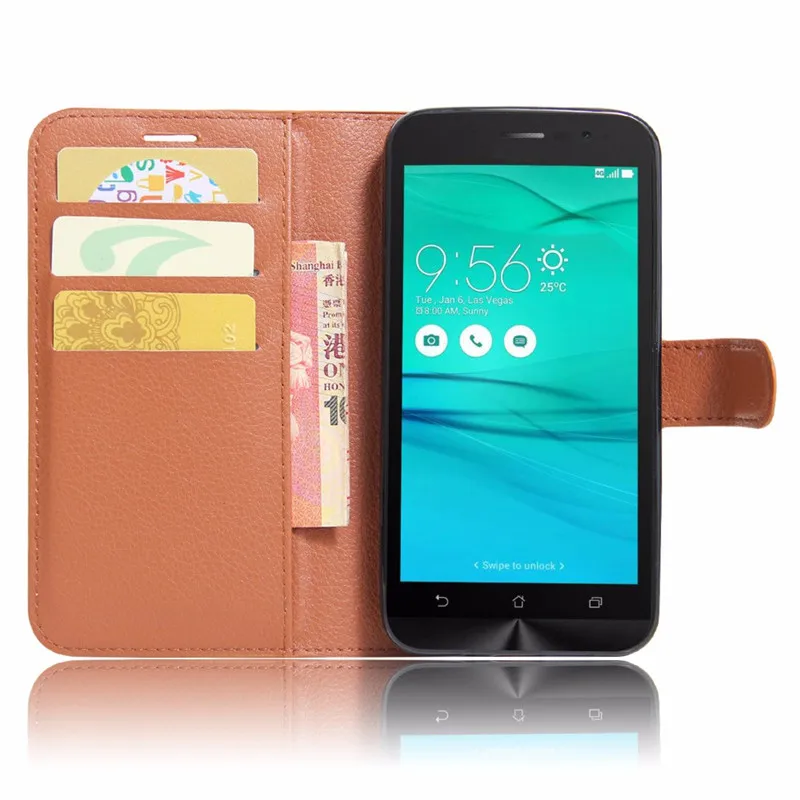 Wallet PU Leather Back Cover Phone Case For Asus ZenFone Go ZB500KL ZB500KG X00AD X00ADC X00ADA Case 5.0 inch Flip Protectiv Bag (18)
