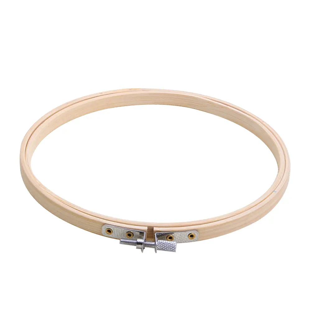 Circle tent ring embroidery hoop useful 30cm light yellow manual sewing