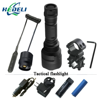 

tactical flashlight for bicycle xm-l2 led Torch flashlight waterproof hunting light cree xml t6 rechargeable batteries 18650