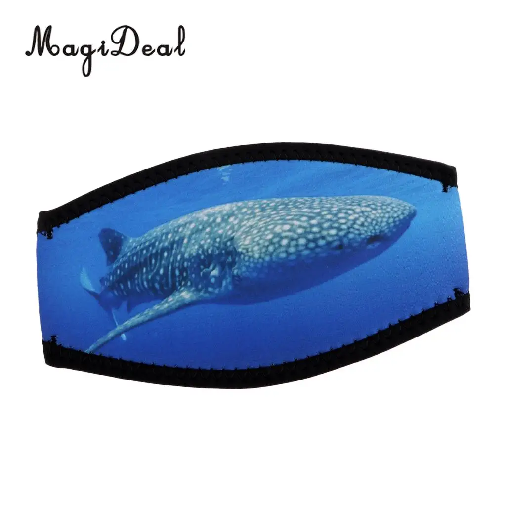 Soft Neoprene Scuba Dive Snorkeling Swimming Surfing Mask Strap Cover Wrapper Replacement Diving Snorkeling Gear Whale Pattern
