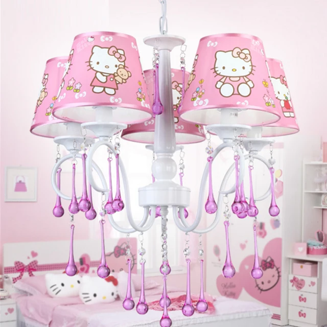 S Room Chandelier Children Bedroom Lamp Hello Kitty Cat Light S Room Chandelier Children Bedroom Lamp Hello Kitty Cat Light Restaurant Princess Pink