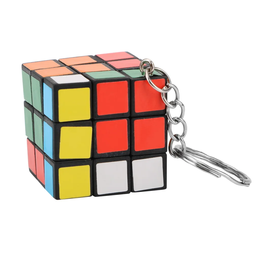 

Rubik's Cube Puzzle Keyring Magic Toy Key Key Chain Mini Car Keychain Gift For Friend Phone Pendant Key Ring