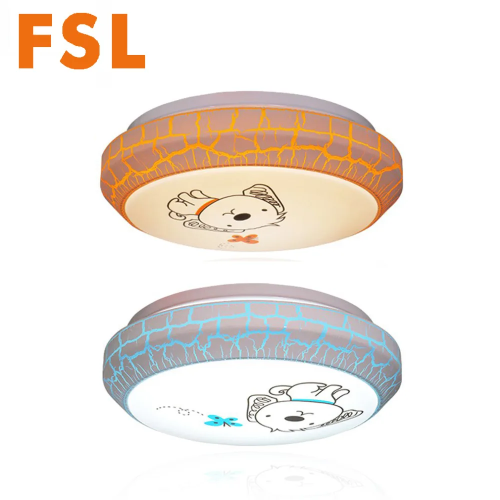 

FSL LED Cartoon Dog Ceiling Lamp Acrylic Round Toning Ceiling Lighting Eye Protect 220V 25W for Bedroom Kids Room Kindergarten