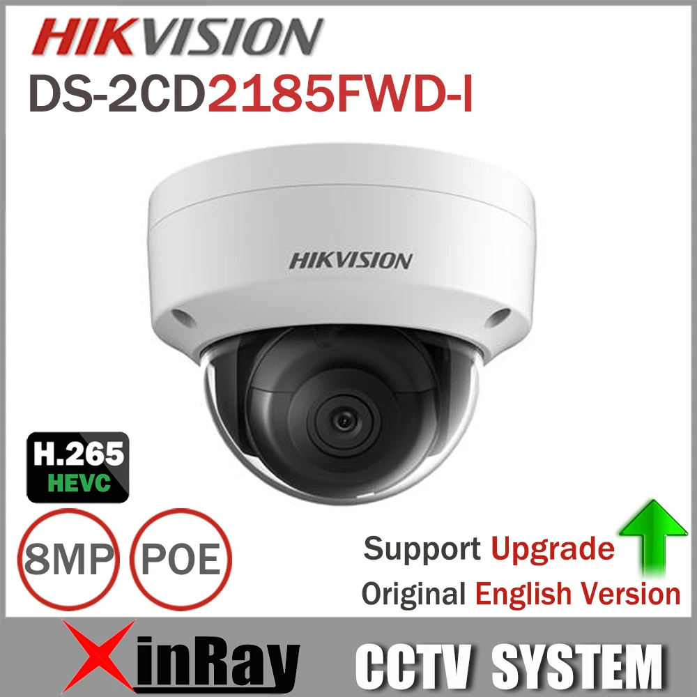 Hikvision 8MP IP Camera DS-2CD2185FWD-I Network Dome Camera H.265 High Resolution CCTV Camera with SD Card Slot IP67 camera : image Hikvision 8MP IP Camera DS-2CD2185FWD-I Network Dome Camera H.265 High Resolution CCTV Camera with SD Card Slot IP67 camera