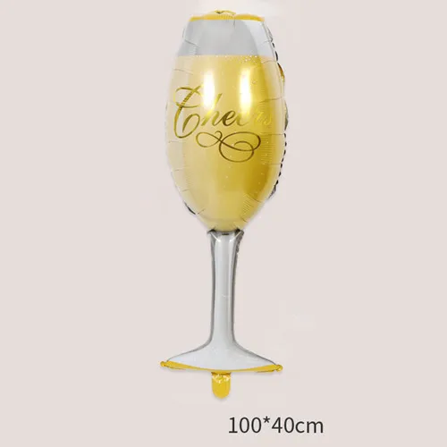 FFLACELL Decoration Balloon Champagne Cup Balloons Foil Balloon