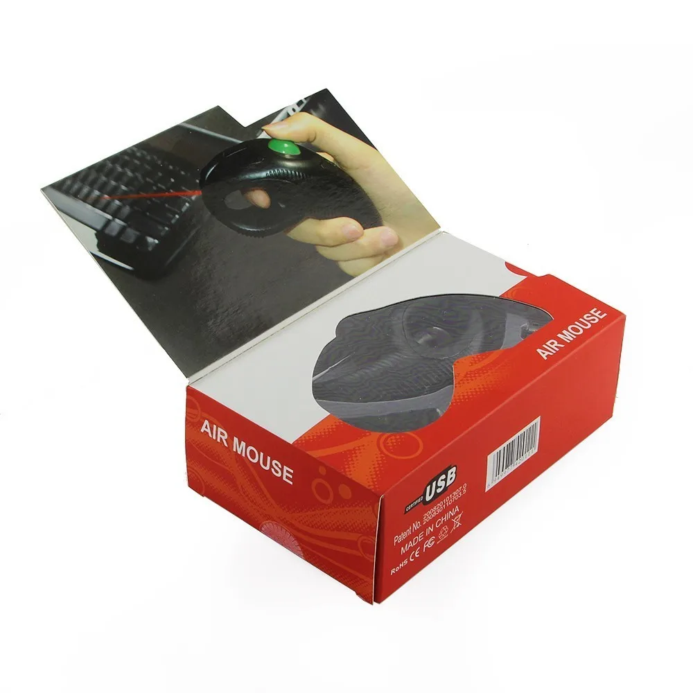 CHUYI беспроводная мышь палец трекбол Mause ручные портативные мыши с лазерной указкой 7 кнопок для ПК tv Box проект обучения