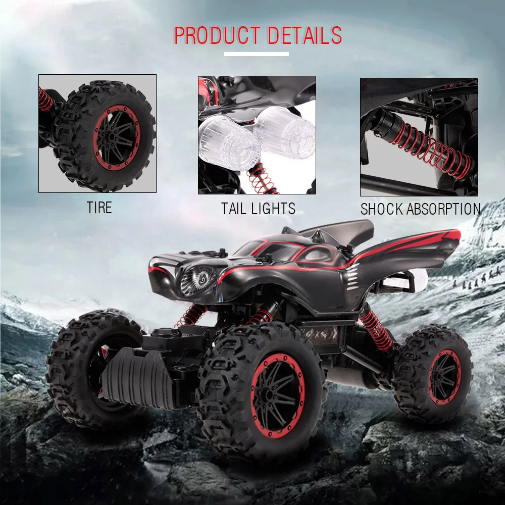 

RC Cars TOYS for Children 8897-188B 1:12 2.4G 4WD Batmobile Shape High Speed RC Rock Crawler RC Drift