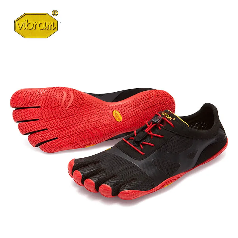 Vibram KSO EVO fivefingers Лидер продаж дизайн резиновый с пятью пальцами открытый нескользящий дышащий светильник вес обуви для мужчин - Цвет: 18M0701Red