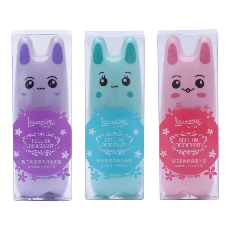 

60ml Cute Women Walk Bead Body Antiperspirant Cleaner Deodorant Armpit Remove 11x4x3.8cm