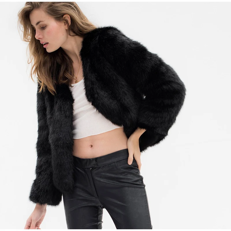 MCCKLE 2018 Autumn Winter Women Faux Fur Coat Long Sleeve Thicken Warm Fur Jacket Female Streetwear Solid Loose Fur Coat Outwear