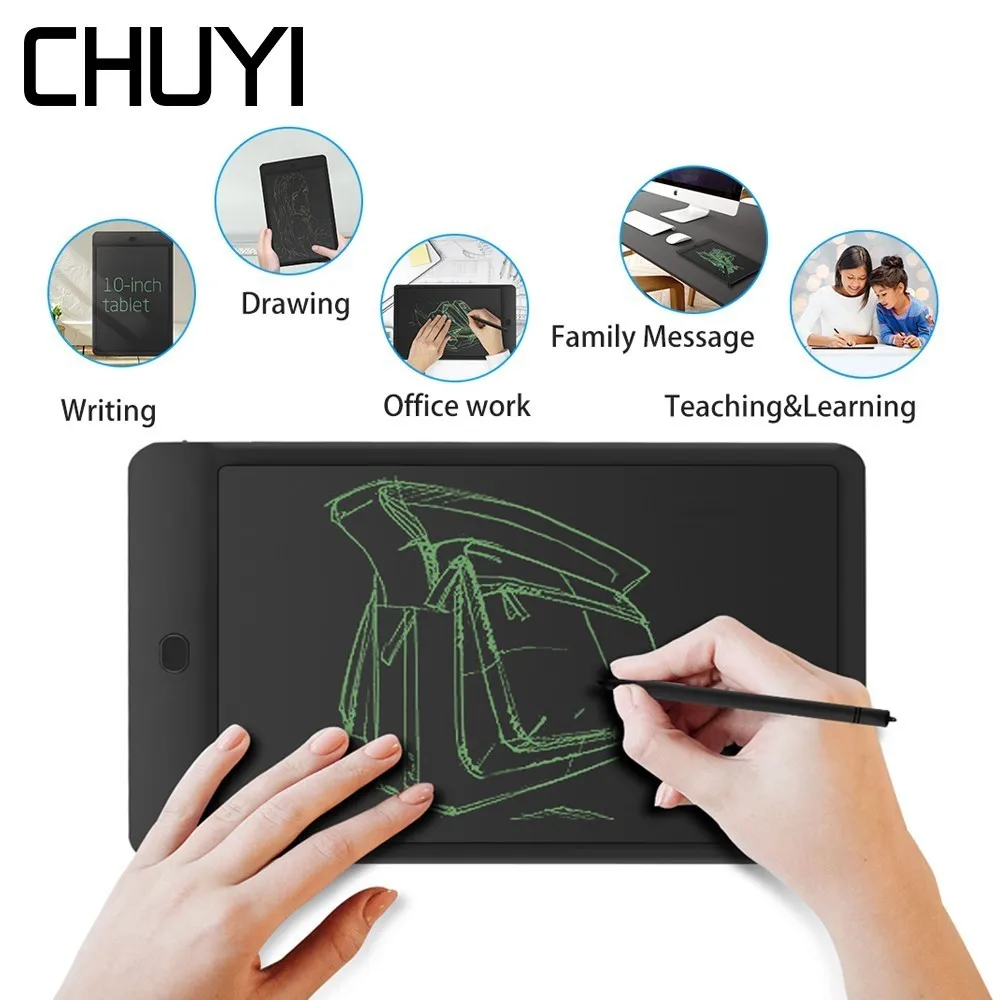 Desenho da Arte Tablet de Desenho Tablet de Escrita Placa de Escrita para Crianças Portátil Escrita Digital Pads Gráficos Crianças Presente Lcd
