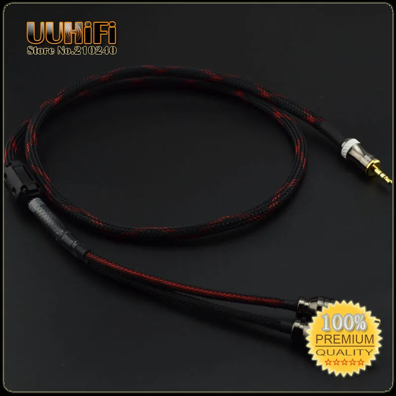 U27 HIFI 3 5 мм до 2 RCA стерео кабель Budweiser + Canare аудио-кабель с магнитным кольцом/0 м-5 м |