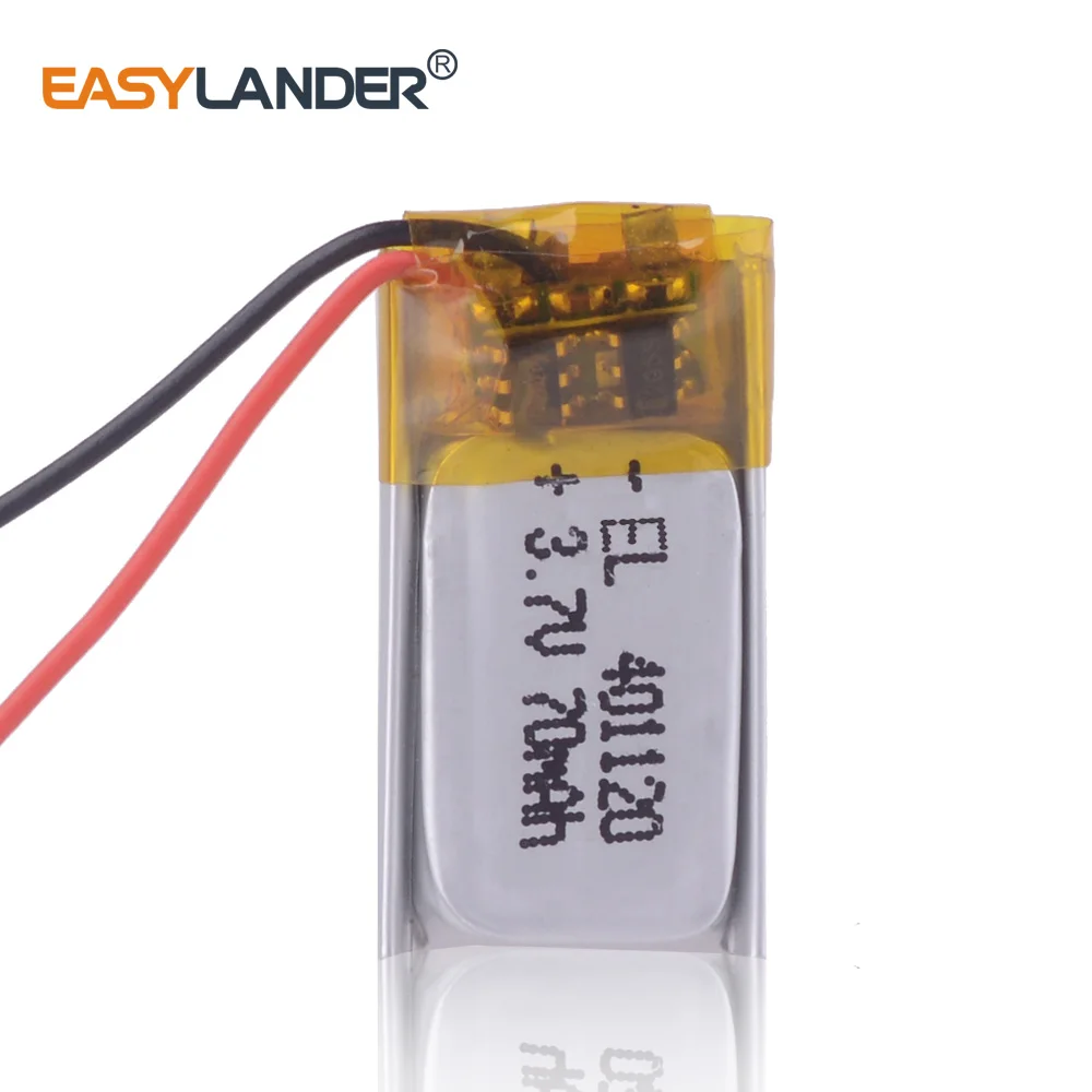 401120 литий ионная полимерная батарея 3 7 v 70mah перезаряжаемые батареи для умных