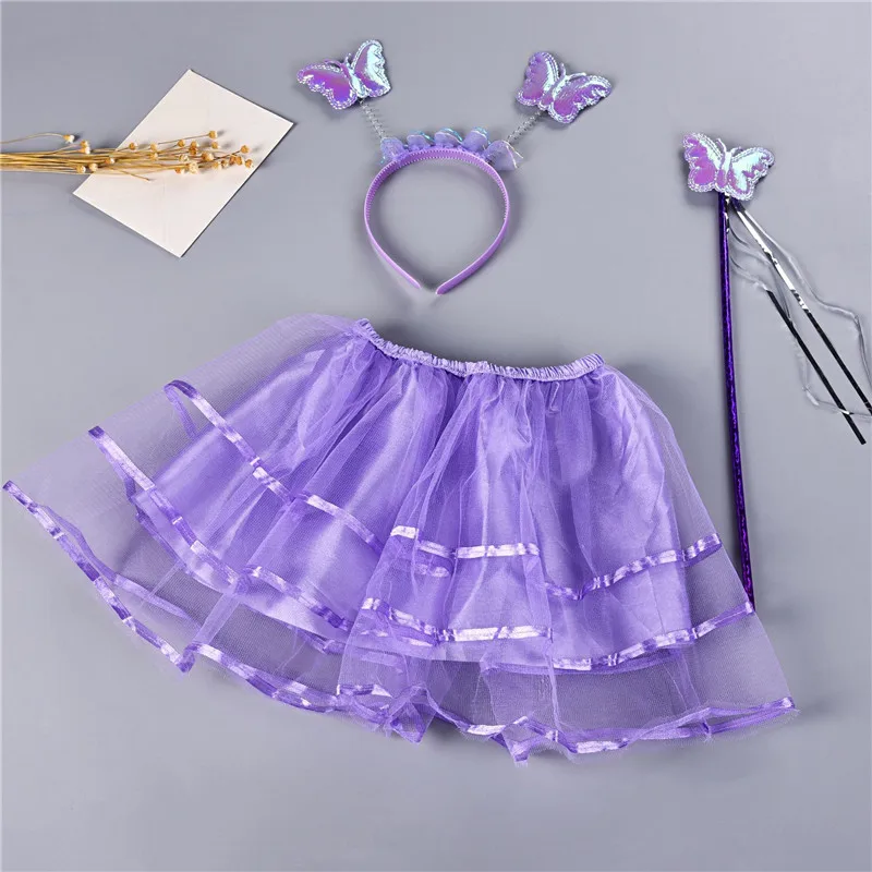 Юбки-пачки для маленьких девочек Пышное танцевальное балетное представление; юбка-американка; От 0 до 5 лет принцессы с бабочками; одежда для маленьких девочек; A360