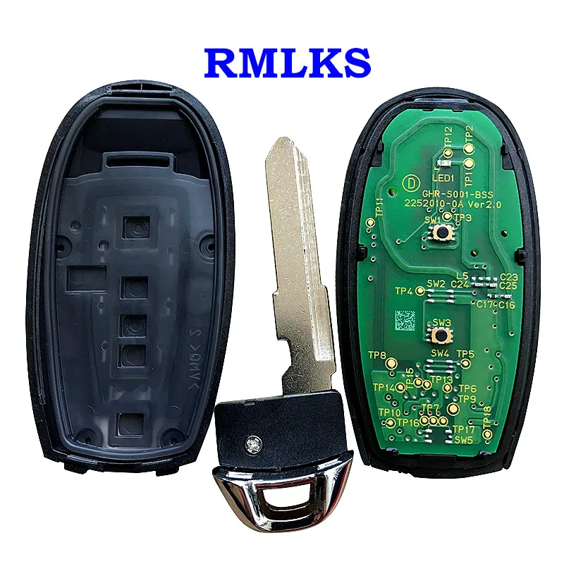 Remote Car Key Smart Card Key Fob 315MHz 433MHz with ID47 Chip Uncut HU87R Blade Fit For Suzuki Swift SX4 Vitara 2 Buttons