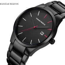 2017 Top Luxury Brand Hannah Martin Men Stainless Steel Business Watches Men Quartz Date Clock Men Wrist Watch relogio masculino 2017 Top Luxury Brand Hannah Martin Men Stainless Steel Business Watches Men Quartz Date Clock Men Wrist Watch relogio masculino