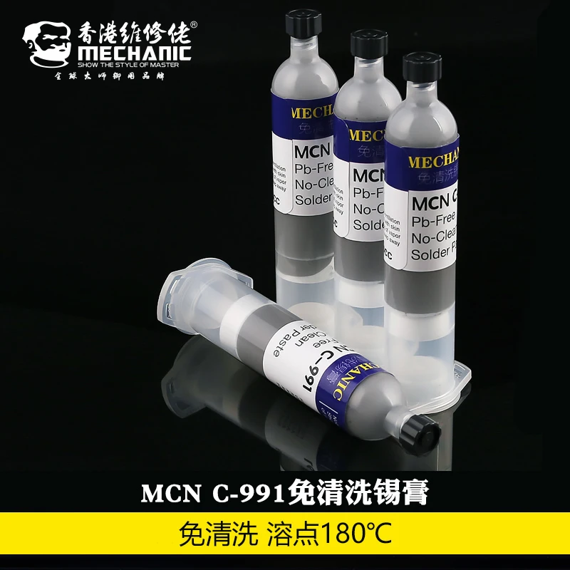 MECHANIC No need to clean Solder paste C-991 Tin solder Tool 183 degree melting point | Инструменты