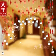 10 м/лот хрустальный шарик занавес ручной работы может быть настраиваемые 32 Раздел хрусталя шарик занавес