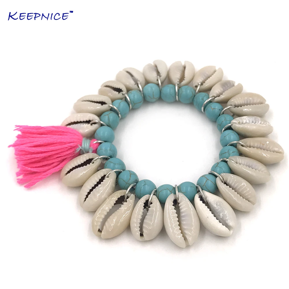 New Euro Handmade Jewelry Wholesale Charm Bracelet Shell Bangles For
