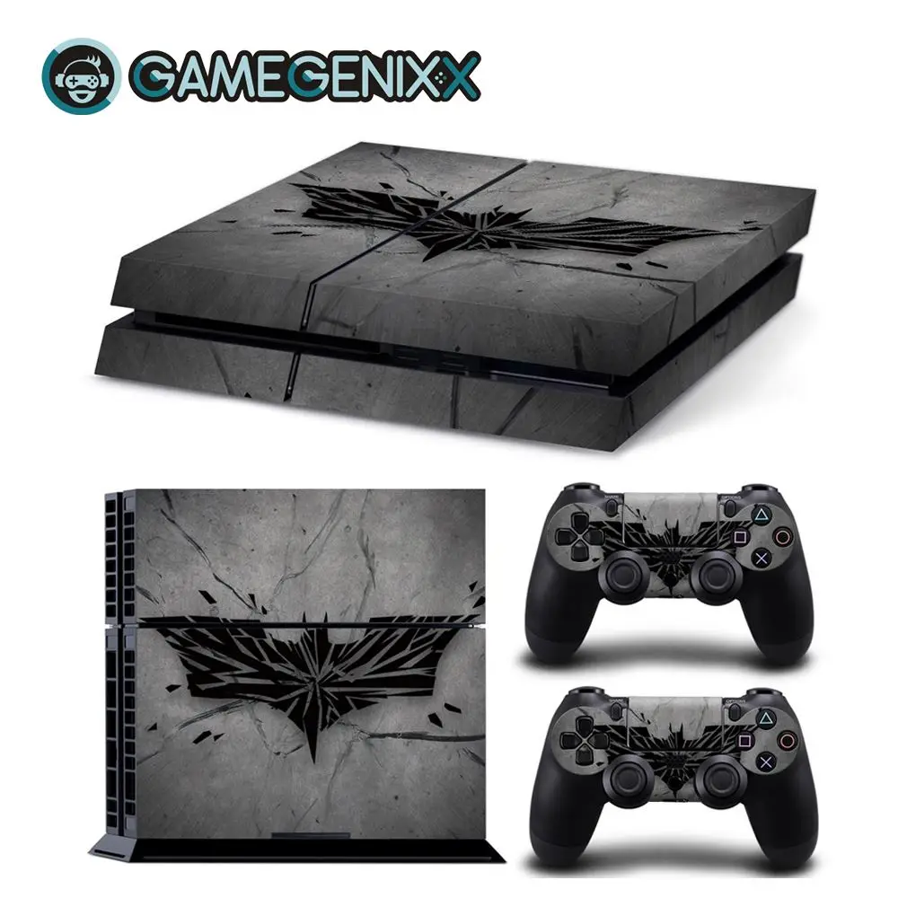 

GAMEGENIXX Skin Sticker Removable Cover PVC Vinyl for PS4 Console and 2 Controllers - Batman