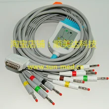 Совместимый Kenz кабель для ЭКГ с leadwires 10 проводов(E10-KZ2-B/I