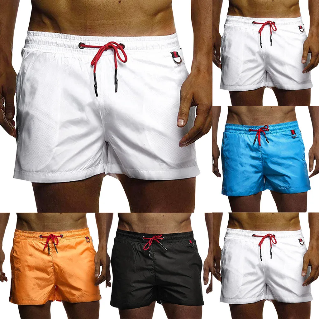 Мужские летние однотонные повседневные мужские шорты Bermuda Masculina, мужские шорты, быстросохнущие Бермуды, повседневные мужские шорты для бега