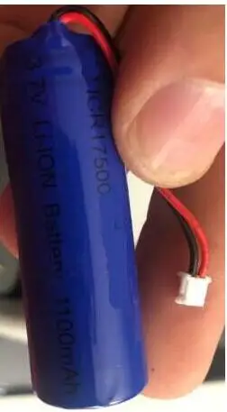 Бесплатная доставка 1 шт 3 7 v 1100mah 17500 литий-ионная аккумуляторная батарея для