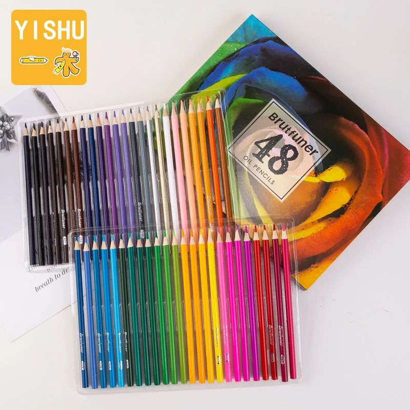 48/72Colors Wood Colored Pencils Set Sketching Drawing Kit Pencil Case Bags Lapis De Cor Artist