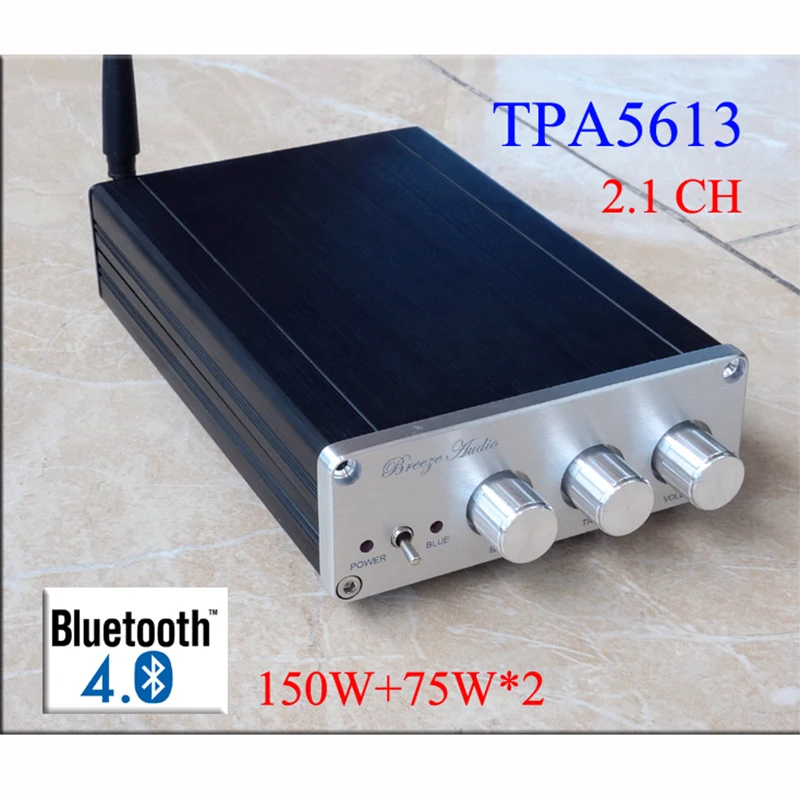 2017 Ветер аудио BA10C TPA5613 Hifi 2.1 Bluetooth 4.0 75 Вт * 2 + 150 Сабвуфер Цифровой amplificador Аудио