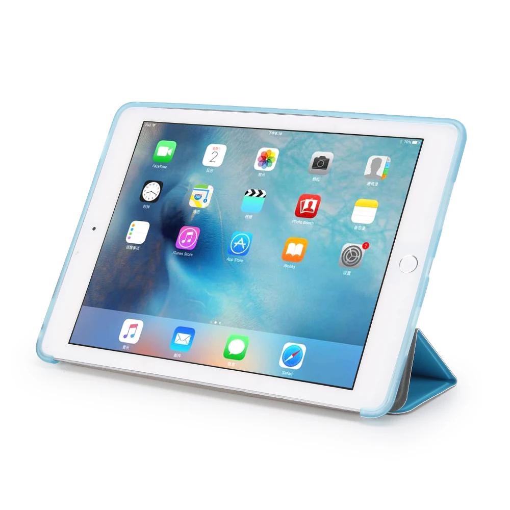 Для iPad Air 2 Air 1 чехол для iPad чехол Funda ультра тонкий из искусственной кожи Чехол Мягкий силиконовый чехол для iPad 9,7 6th поколения Чехол