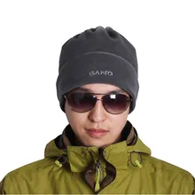 Бренд Мужская теплая шапка Унисекс зимняя шапочка женщины Полярное руно Сгущать шляпы Хип-хоп шапки Осенние мужские шапочки