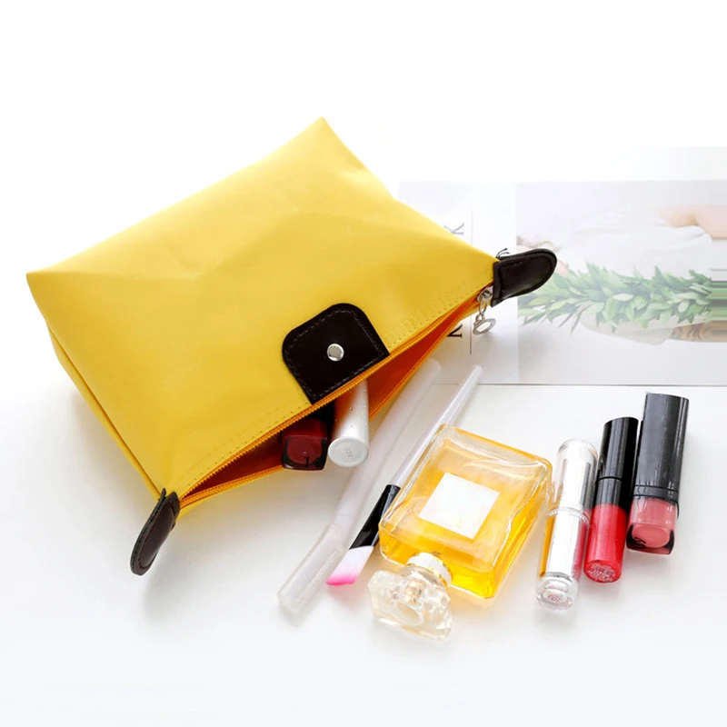 

Portable Waterproof Nylon Cosmetics Storage Bag Foldable Dumpling Pinkycolor Travel Makeup Small Bag Bathroom Towel Wash Bag
