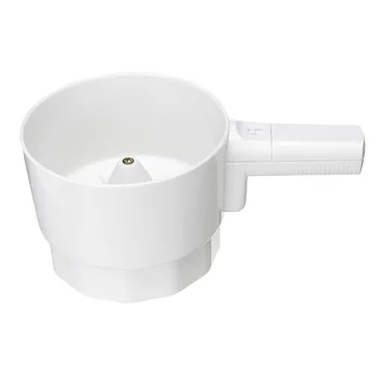 

Electric Flour Sieve Bolt Battery Operated Sifter Plastic Cup Shape Mechanical Hand-Held Shaker Flour Sieve Baking Tool White