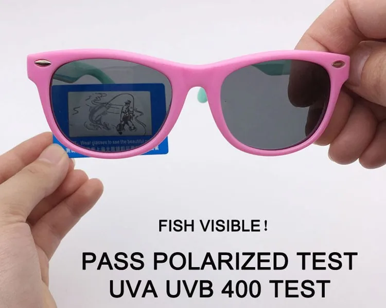 LongKeeper поляризованных солнцезащитных очков дети гибкие высокого качественные очки детей квадратная рамка для UV400 очки HD объектив солнцезащитные очки