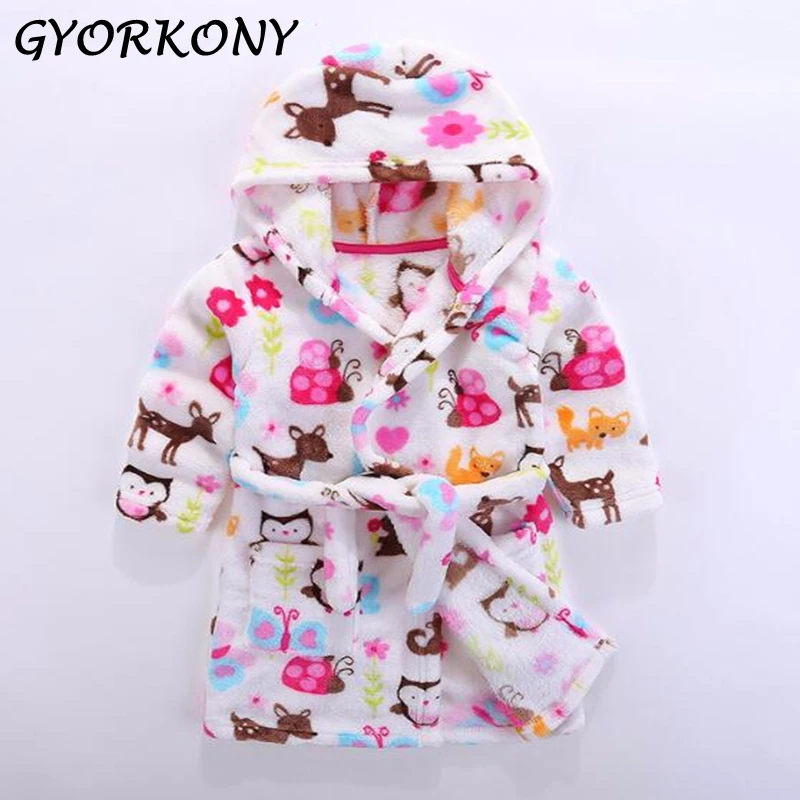 2019 New Soft Children's Robes for 2-6Yrs Baby Kids Pajamas Boys Girls Cartoon Sleepwear Bathrobes Kids Hooded Baby Robes 1PCS 2019 New Soft Children's Robes for 2-6Yrs Baby Kids Pajamas Boys Girls Cartoon Sleepwear Bathrobes Kids Hooded Baby Robes 1PCS