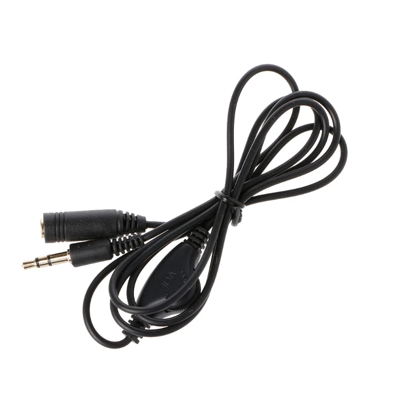 3,5 мм мужского и женского пола 3-полюсная штепсельная Вилка Jack Aux Стерео/аудио кабель с объемным Управление