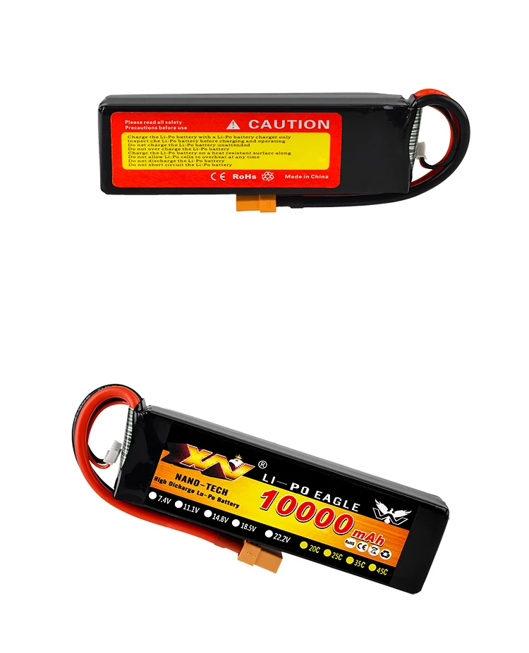 RC автомобиль Lipo батарея 2S 3S 7,4 V/11,1 V 10000mah 35C Max 70C XT90/XT60/T Разъем для Rc Самолет Rc автомобиль RC грузовик