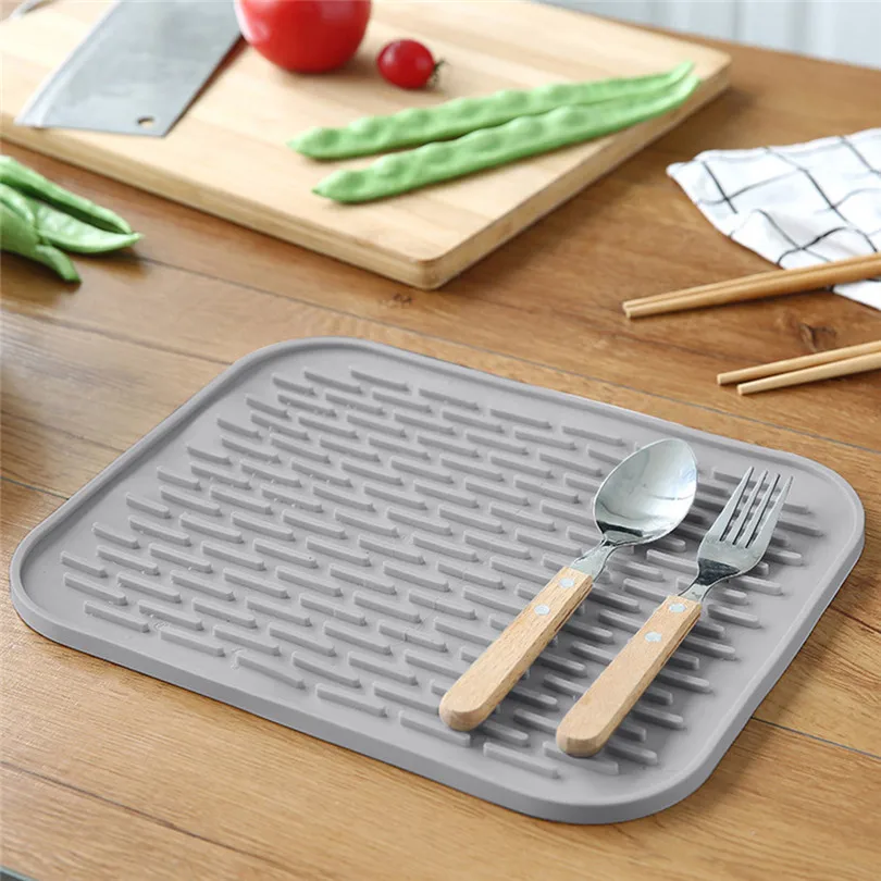 Silicone Mats & Pads Round Non-slip Heat Resistant Mat Coaster Cushion Placemat Pot Holder Table Decoration #3m18 (5)