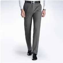 Мужской костюм брюки лето тонкий человек хлопок Бизнес повседневные брюки прямые брюки для мужчин оптом весна отец брюки