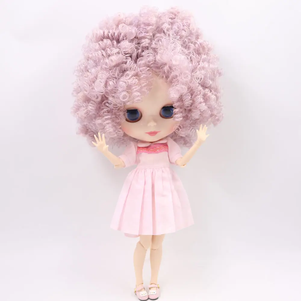 Ледяной обнаженный завод Blyth кукла No. BL1049/2352 фиолетовый микс розовые афро волосы