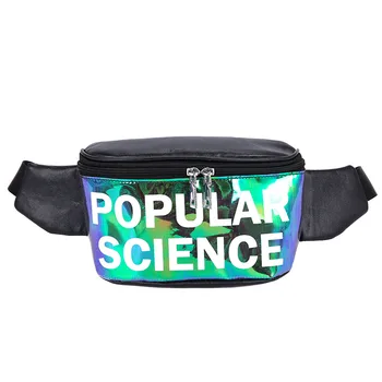 

Woman Man Bags Unisex Fashion Letter Colorful Leather Shoulder Crossbody Chest bolsa cintura waist pack bag banane sacoche