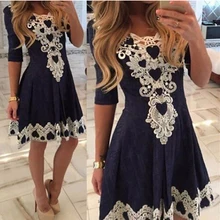 2016 Autumn Summer Womens font b Evening b font Party Lace font b Dress b font