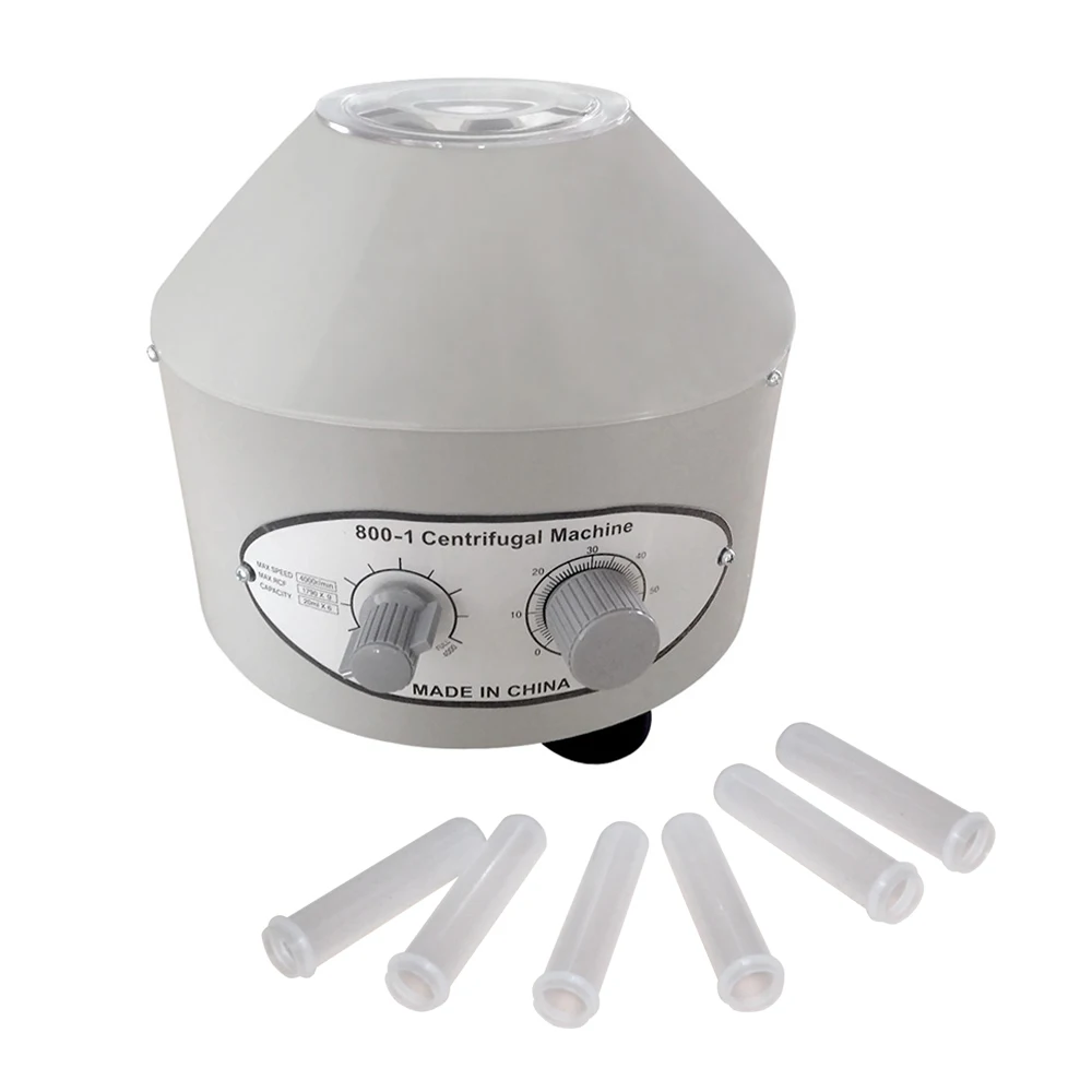 

JZL 800-1 Electric Centrifuge Medical Laboratory Centrifuge Machine Supplies prp Isolate serum 4000rpm 6pcs 20ml centrifuge tube